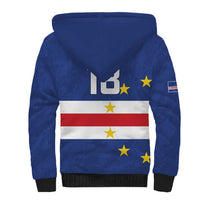 Cape Verde Football Custom Sherpa Hoodie Go Champion Sporty Style - Wonder Print Shop