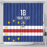 Cape Verde Football Custom Shower Curtain Go Champion Sporty Style - Wonder Print Shop