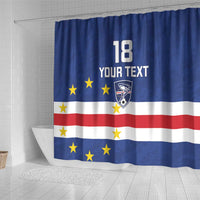 Cape Verde Football Custom Shower Curtain Go Champion Sporty Style - Wonder Print Shop