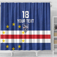 Cape Verde Football Custom Shower Curtain Go Champion Sporty Style - Wonder Print Shop
