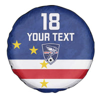 Cape Verde Football Custom Spare Tire Cover Go Champion Sporty Style - Wonder Print Shop