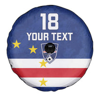 Cape Verde Football Custom Spare Tire Cover Go Champion Sporty Style - Wonder Print Shop