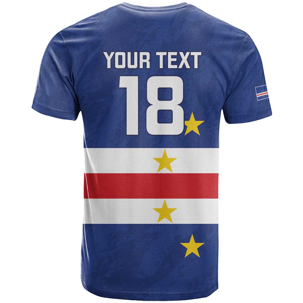 Cape Verde Football Custom T Shirt Go Champion Sporty Style - Wonder Print Shop