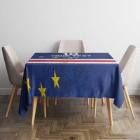 Cape Verde Football Custom Tablecloth Go Champion Sporty Style - Wonder Print Shop