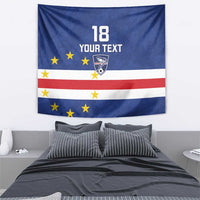 Cape Verde Football Custom Tapestry Go Champion Sporty Style - Wonder Print Shop
