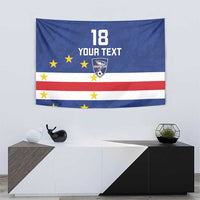 Cape Verde Football Custom Tapestry Go Champion Sporty Style - Wonder Print Shop
