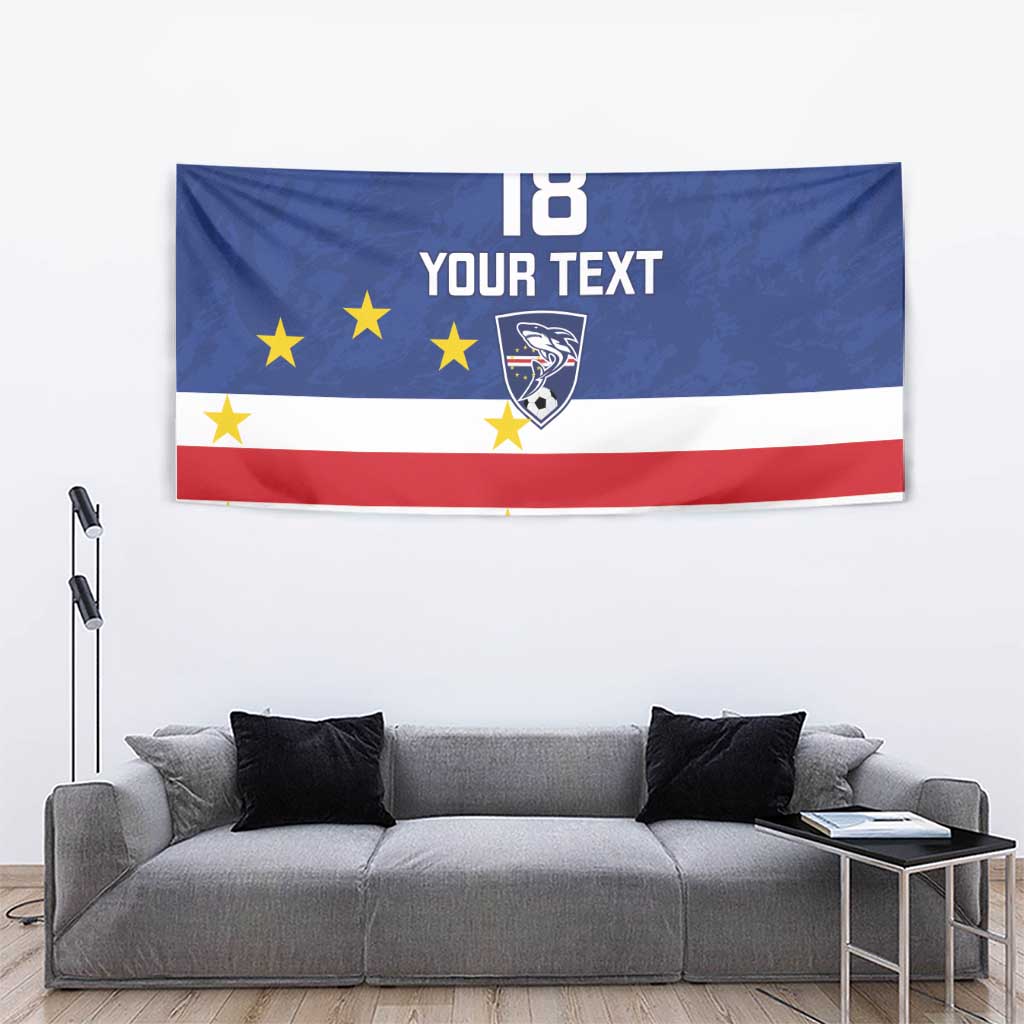 Cape Verde Football Custom Tapestry Go Champion Sporty Style - Wonder Print Shop