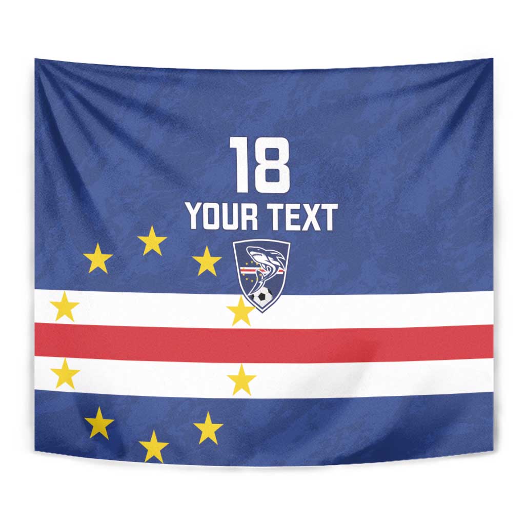 Cape Verde Football Custom Tapestry Go Champion Sporty Style - Wonder Print Shop