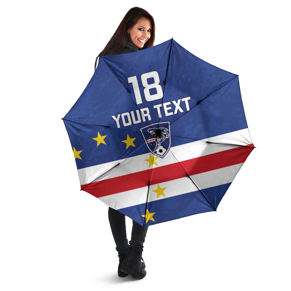 Cape Verde Football Custom Umbrella Go Champion Sporty Style - Wonder Print Shop
