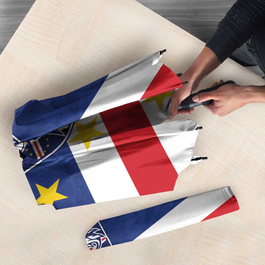 Cape Verde Football Custom Umbrella Go Champion Sporty Style - Wonder Print Shop