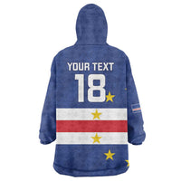 Cape Verde Football Custom Wearable Blanket Hoodie Go Champion Sporty Style - Wonder Print Shop