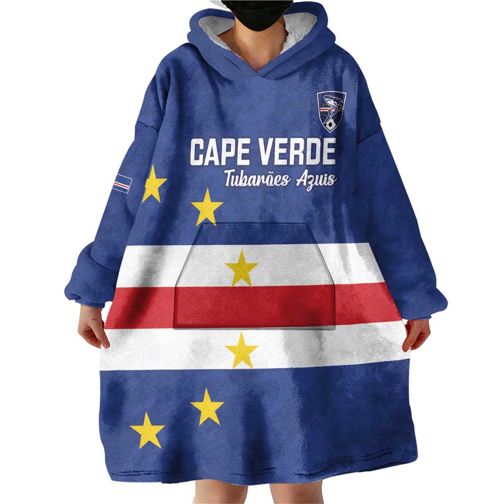Cape Verde Football Custom Wearable Blanket Hoodie Go Champion Sporty Style - Wonder Print Shop