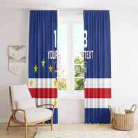 Cape Verde Football Custom Window Curtain Go Champion Sporty Style - Wonder Print Shop