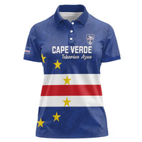 Cape Verde Football Custom Women Polo Shirt Go Champion Sporty Style - Wonder Print Shop