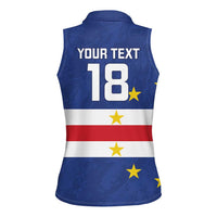Cape Verde Football Custom Women Sleeveless Polo Shirt Go Champion Sporty Style - Wonder Print Shop