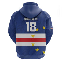 Cape Verde Football Custom Zip Hoodie Go Champion Sporty Style - Wonder Print Shop