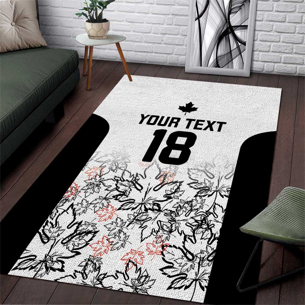 Canada Rugby Custom Area Rug Maple Leafs Go Champion - Wonder Print Shop