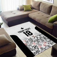 Canada Rugby Custom Area Rug Maple Leafs Go Champion - Wonder Print Shop