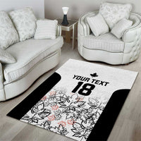 Canada Rugby Custom Area Rug Maple Leafs Go Champion - Wonder Print Shop