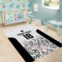 Canada Rugby Custom Area Rug Maple Leafs Go Champion - Wonder Print Shop