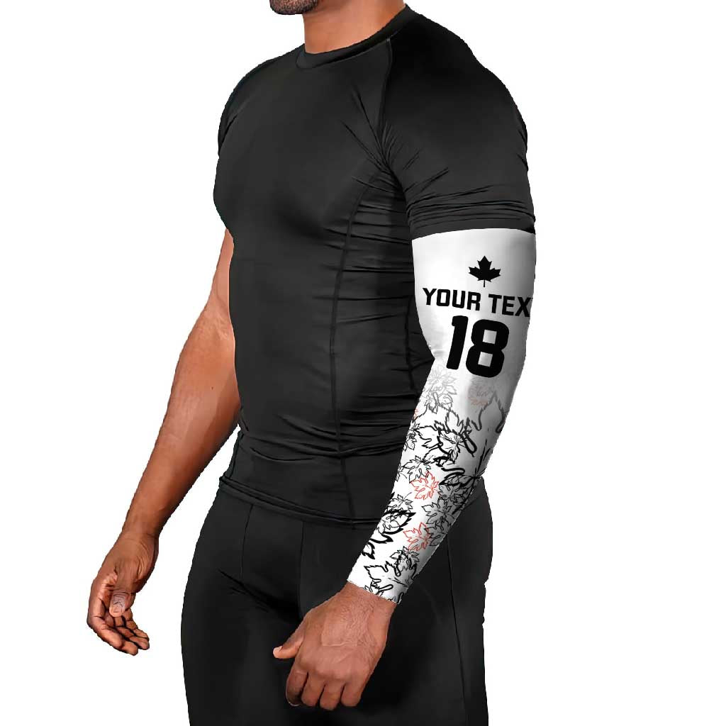 Canada Rugby Custom Arm Sleeves Maple Leafs Go Champion - Wonder Print Shop