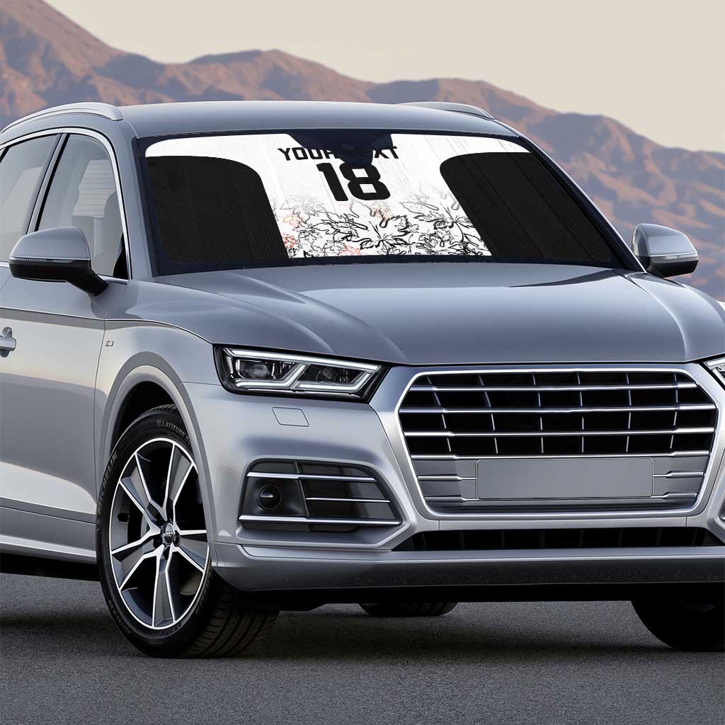 Canada Rugby Custom Auto Sun Shade Maple Leafs Go Champion - Wonder Print Shop