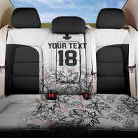 Canada Rugby Custom Back Car Seat Cover Maple Leafs Go Champion - Wonder Print Shop
