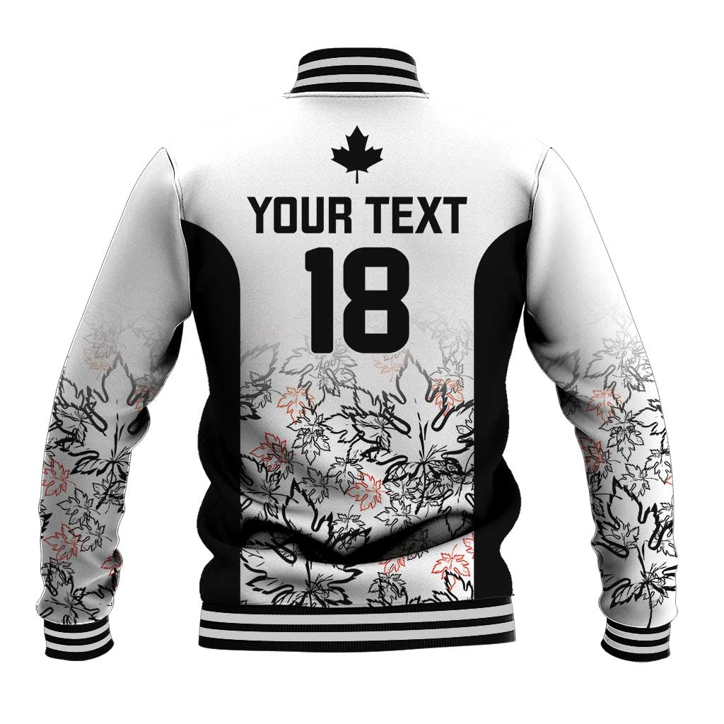 Canada Rugby Custom Baseball Jacket Maple Leafs Go Champion - Wonder Print Shop