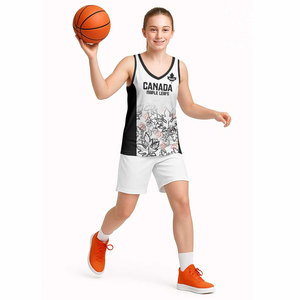 Canada Rugby Custom Basketball Jersey Maple Leafs Go Champion - Wonder Print Shop