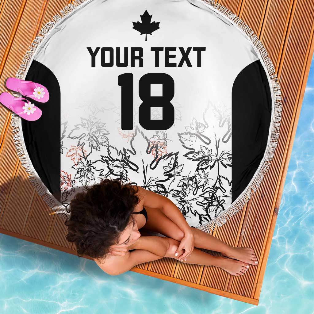 Canada Rugby Custom Beach Blanket Maple Leafs Go Champion - Wonder Print Shop