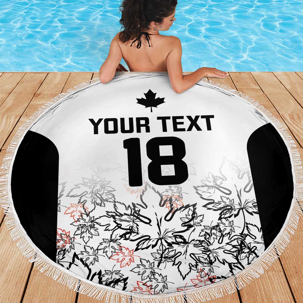 Canada Rugby Custom Beach Blanket Maple Leafs Go Champion - Wonder Print Shop