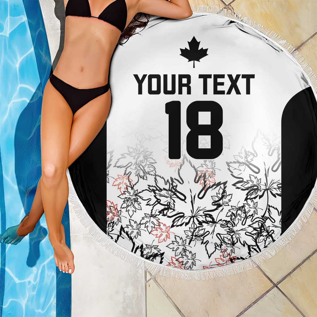 Canada Rugby Custom Beach Blanket Maple Leafs Go Champion - Wonder Print Shop