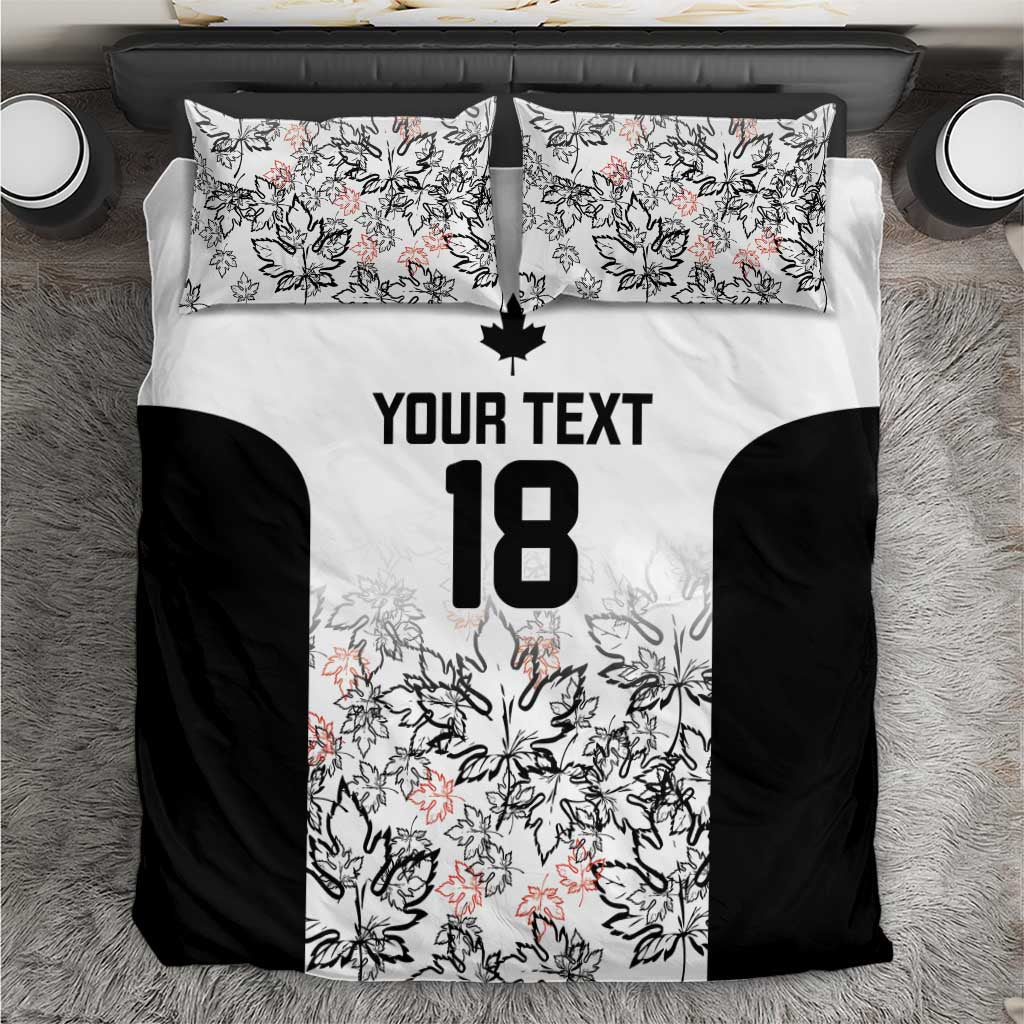 Canada Rugby Custom Bedding Set Maple Leafs Go Champion - Wonder Print Shop