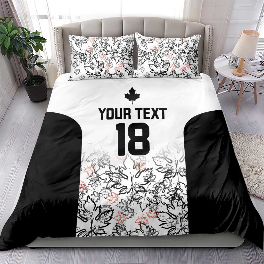 Canada Rugby Custom Bedding Set Maple Leafs Go Champion - Wonder Print Shop