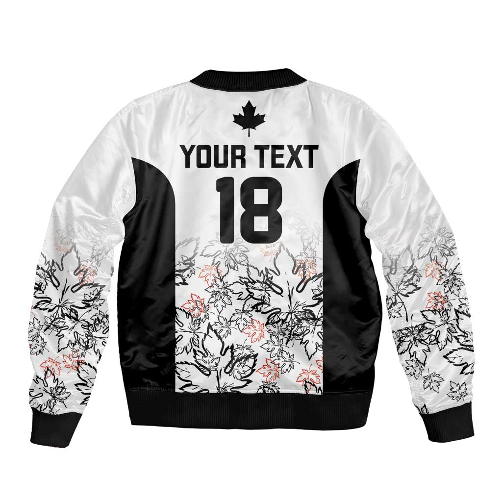 Canada Rugby Custom Bomber Jacket Maple Leafs Go Champion - Wonder Print Shop