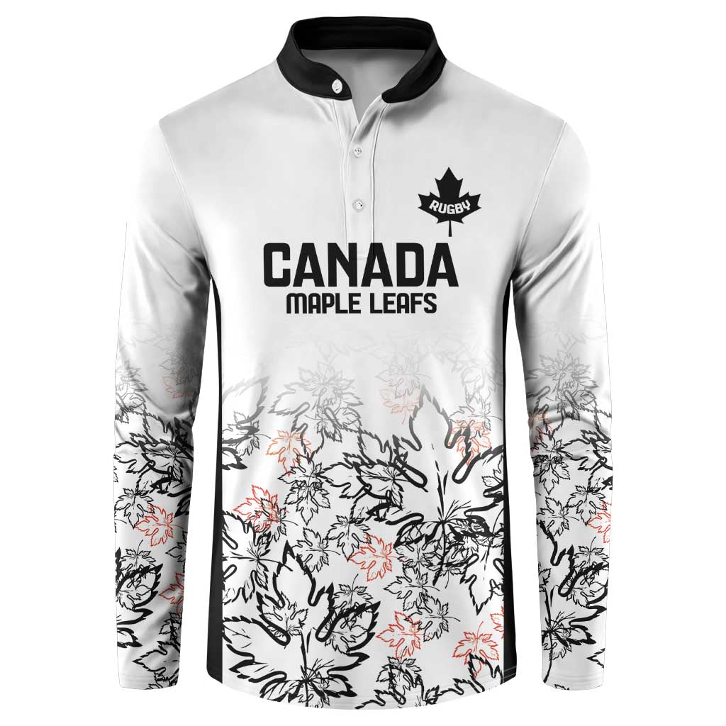 Canada Rugby Custom Button Sweatshirt Maple Leafs Go Champion - Wonder Print Shop