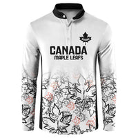Canada Rugby Custom Button Sweatshirt Maple Leafs Go Champion - Wonder Print Shop