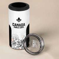 Canada Rugby Custom 4 in 1 Can Cooler Tumbler Maple Leafs Go Champion - Wonder Print Shop