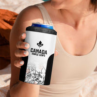 Canada Rugby Custom 4 in 1 Can Cooler Tumbler Maple Leafs Go Champion - Wonder Print Shop