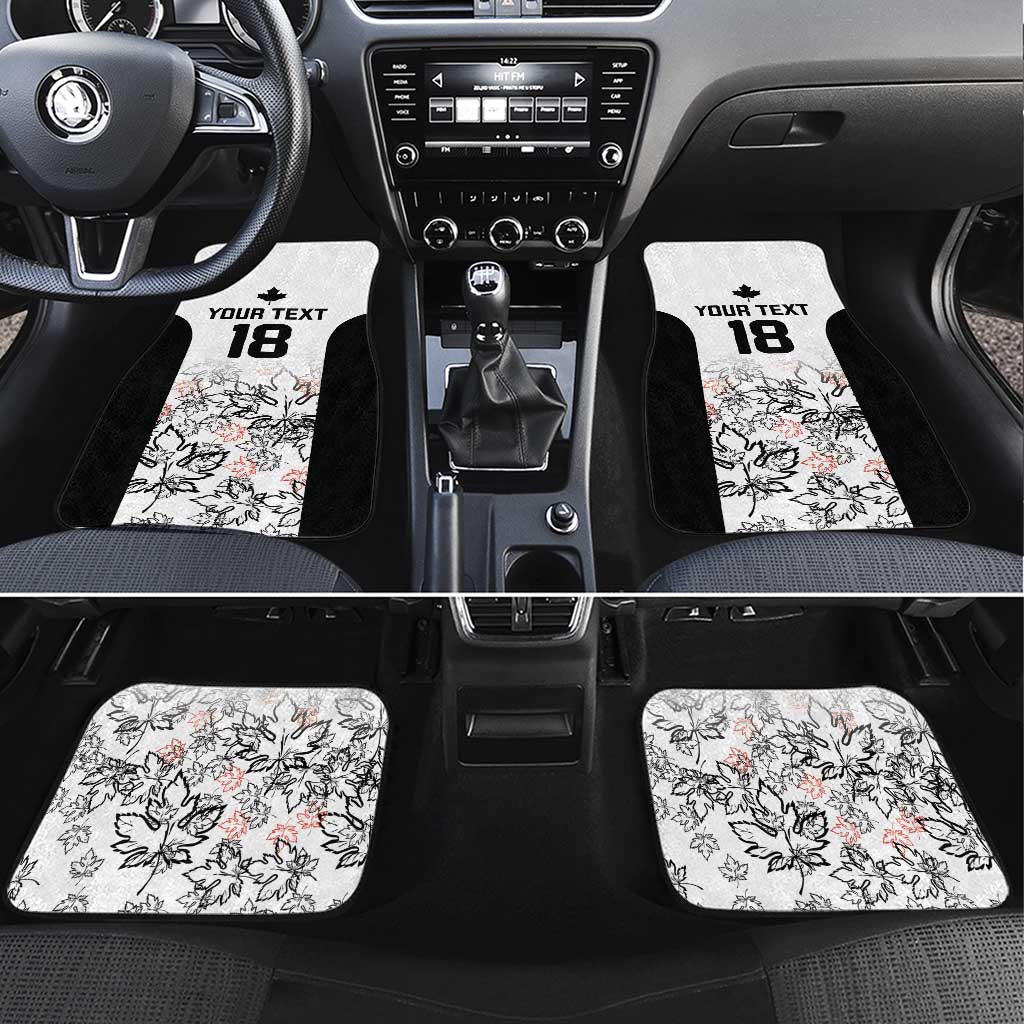 Canada Rugby Custom Car Mats Maple Leafs Go Champion - Wonder Print Shop