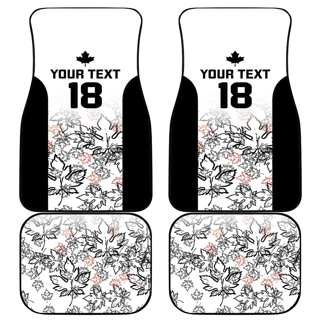 Canada Rugby Custom Car Mats Maple Leafs Go Champion - Wonder Print Shop