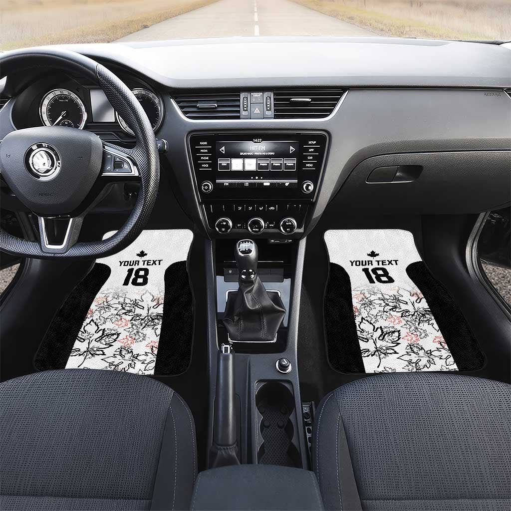 Canada Rugby Custom Car Mats Maple Leafs Go Champion - Wonder Print Shop