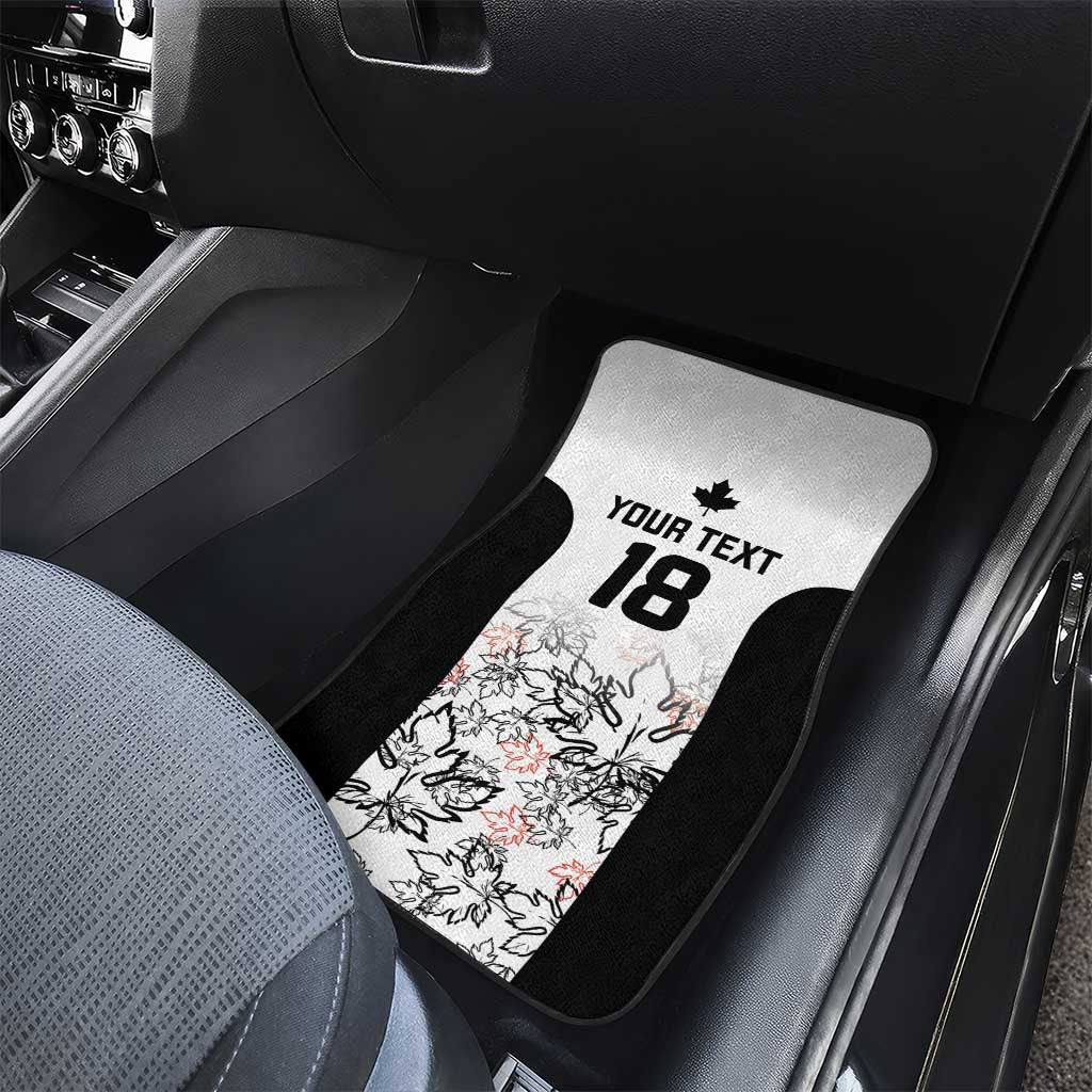 Canada Rugby Custom Car Mats Maple Leafs Go Champion - Wonder Print Shop