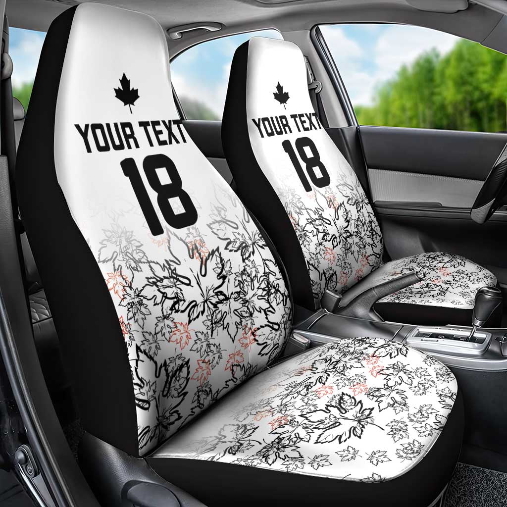 Canada Rugby Custom Car Seat Cover Maple Leafs Go Champion - Wonder Print Shop