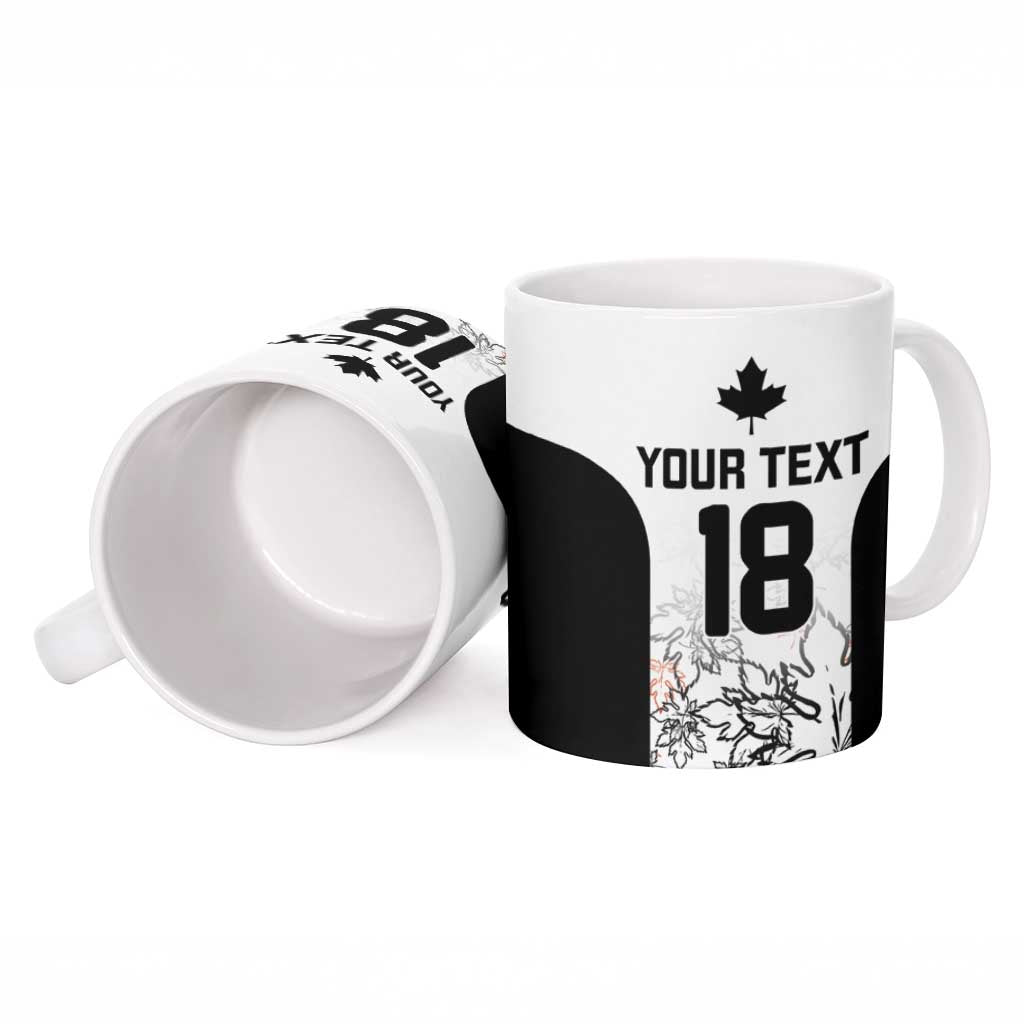 Canada Rugby Custom Ceramic Mug Maple Leafs Go Champion - Wonder Print Shop