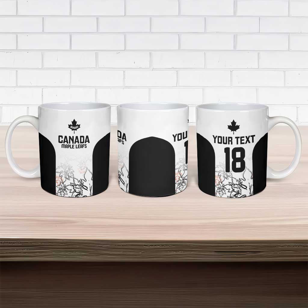 Canada Rugby Custom Ceramic Mug Maple Leafs Go Champion - Wonder Print Shop