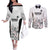 Canada Rugby Custom Couples Matching Off The Shoulder Long Sleeve Dress and Long Sleeve Button Shirt Maple Leafs Go Champion - Wonder Print Shop