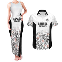Canada Rugby Custom Couples Matching Tank Maxi Dress and Hawaiian Shirt Maple Leafs Go Champion - Wonder Print Shop