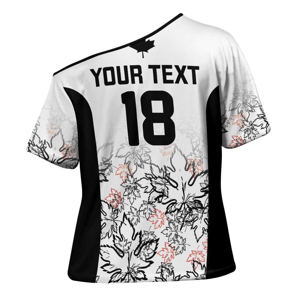 Canada Rugby Custom Cross Shoulder Shirt Maple Leafs Go Champion - Wonder Print Shop