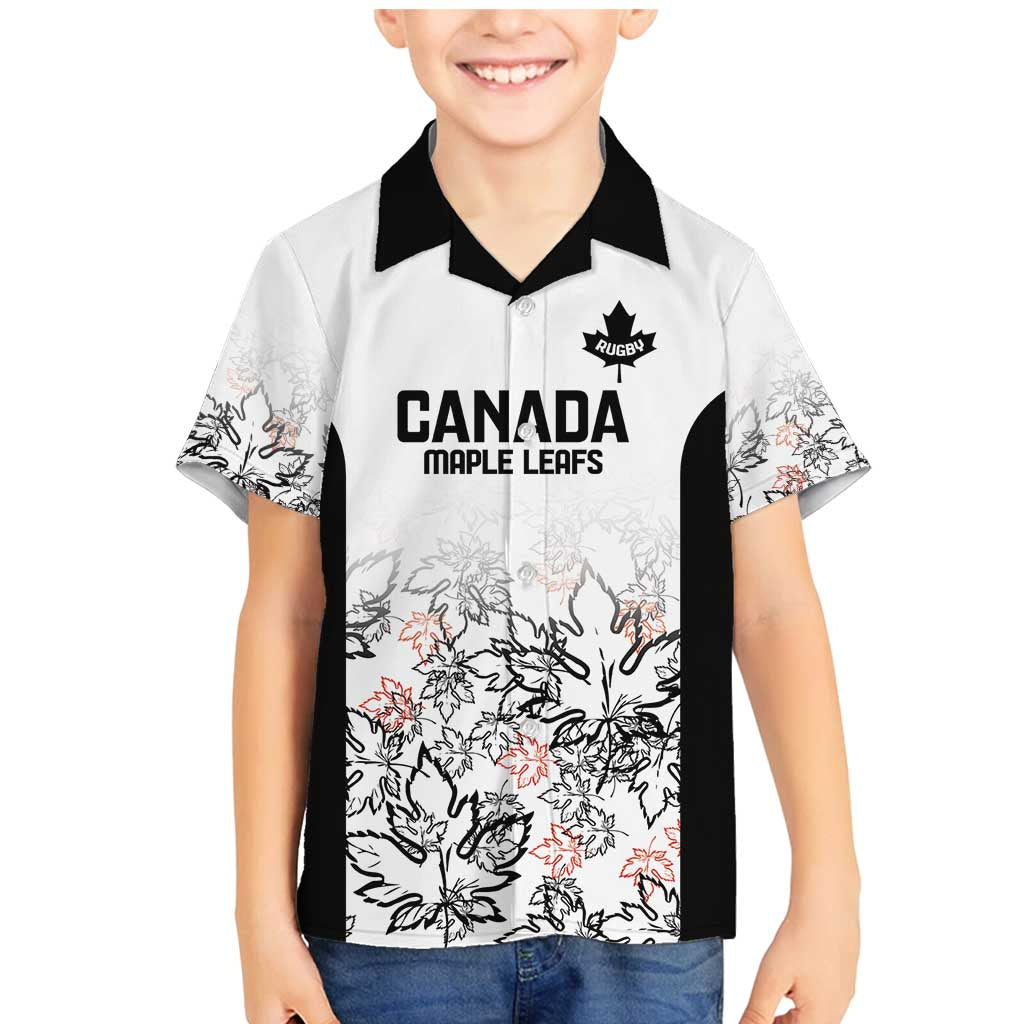 Canada Rugby Custom Family Matching Mermaid Dress and Hawaiian Shirt Maple Leafs Go Champion - Wonder Print Shop